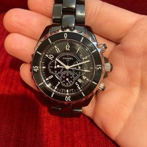 Black Ceramic J12 Fashion Large Unisex Watch